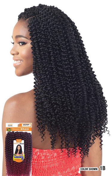 MODEL MODEL 3X Pre- Stretched Bohemian Curl 14